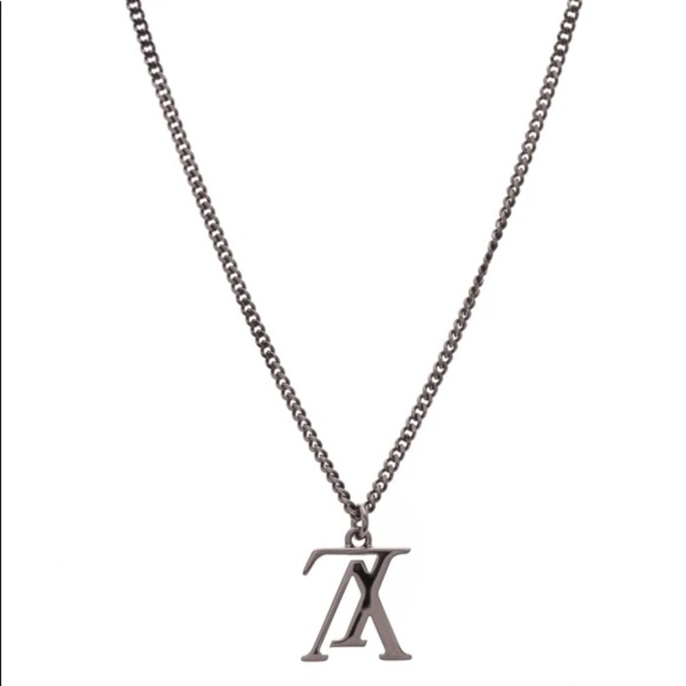 Louis Vuitton Silver Monogram Necklace